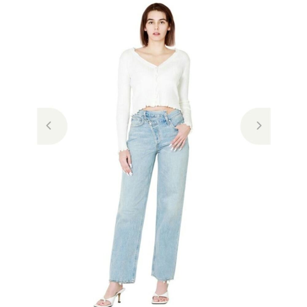 Agolde Criss Cross Upsized Jeans Size: 23